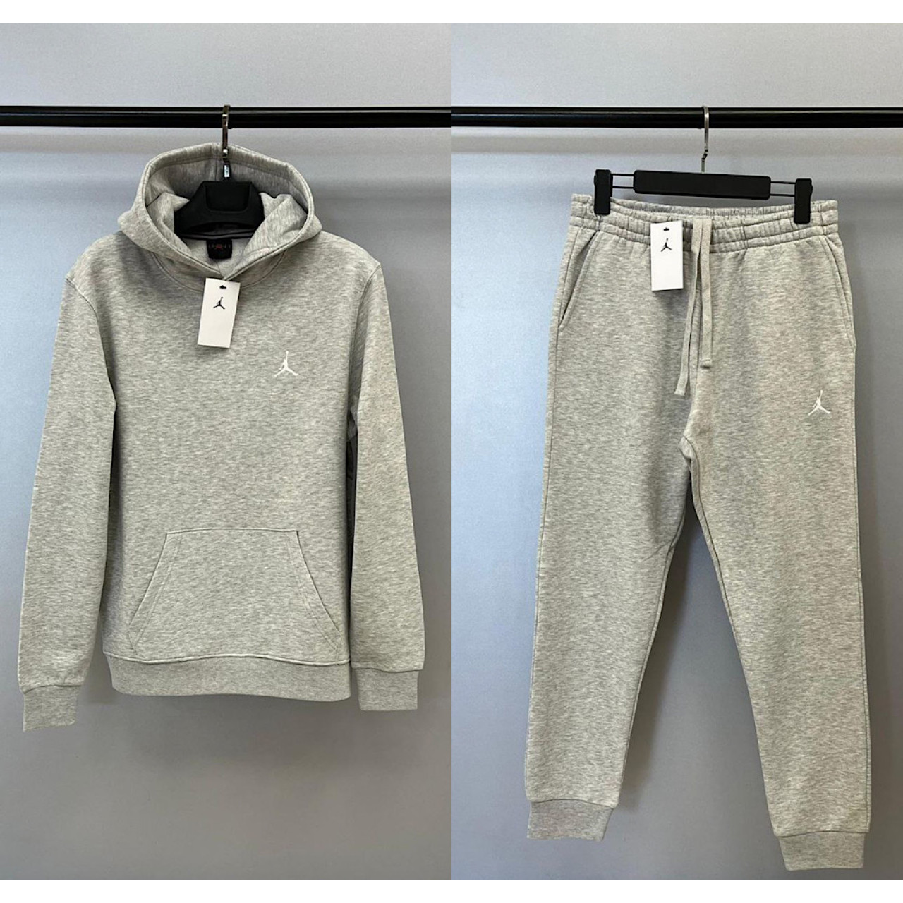 Мъжки спортен комплект Nike Sweatshirt + pants JORDAN Light Grey